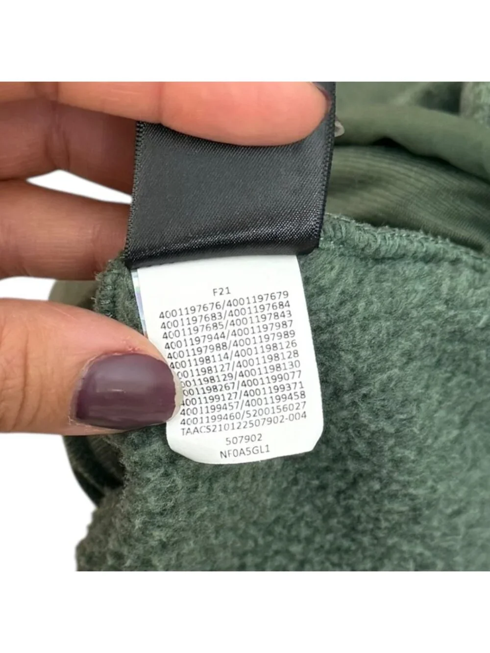 The North Face Gordon Lyons‎ Full-Zip Knit Fleece Jacket Green XXXL Outdoors